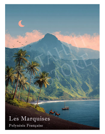 Plaque en métal, les marquises