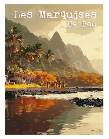 Plaque en Métal, Ua Pou